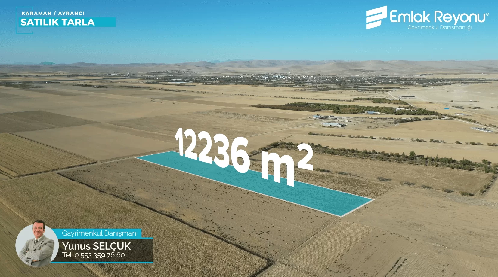 AYRANCI MERKEZ de SATILIK TARLA