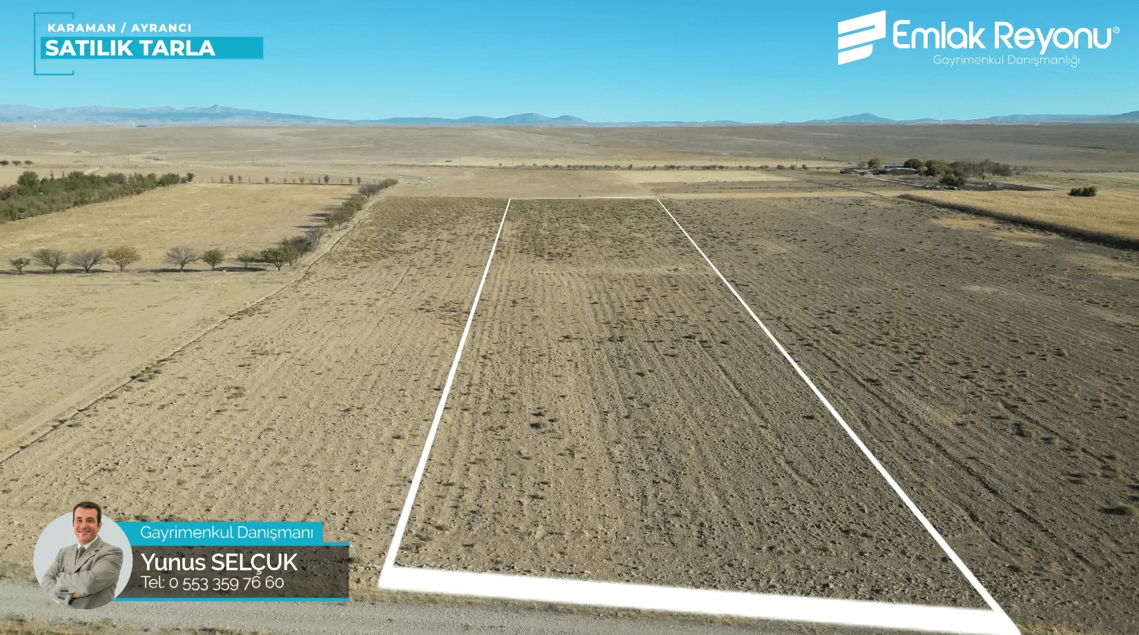 AYRANCI MERKEZ de SATILIK TARLA