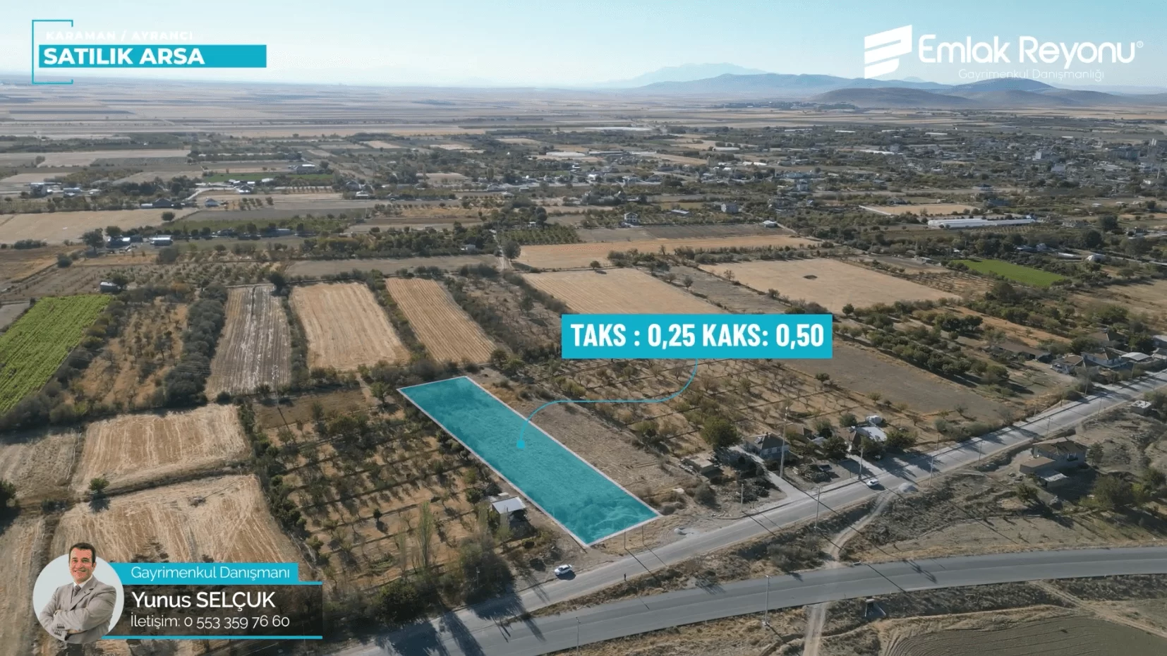 AYRANCI MERKEZ de KONUT İMARLI SATILIK ARSA