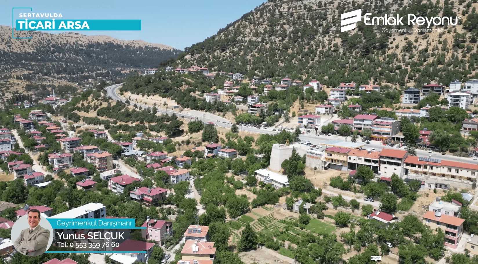 SERTAVUL'da CADDE CEPHELİ SATILIK TİCARİ ARSA