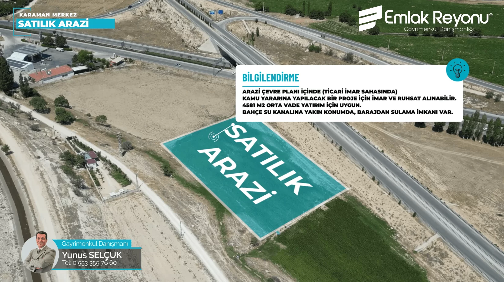 SİYAHSER MAH.de MUT YOLU CEPHELİ YATIRIMLIK ARSA