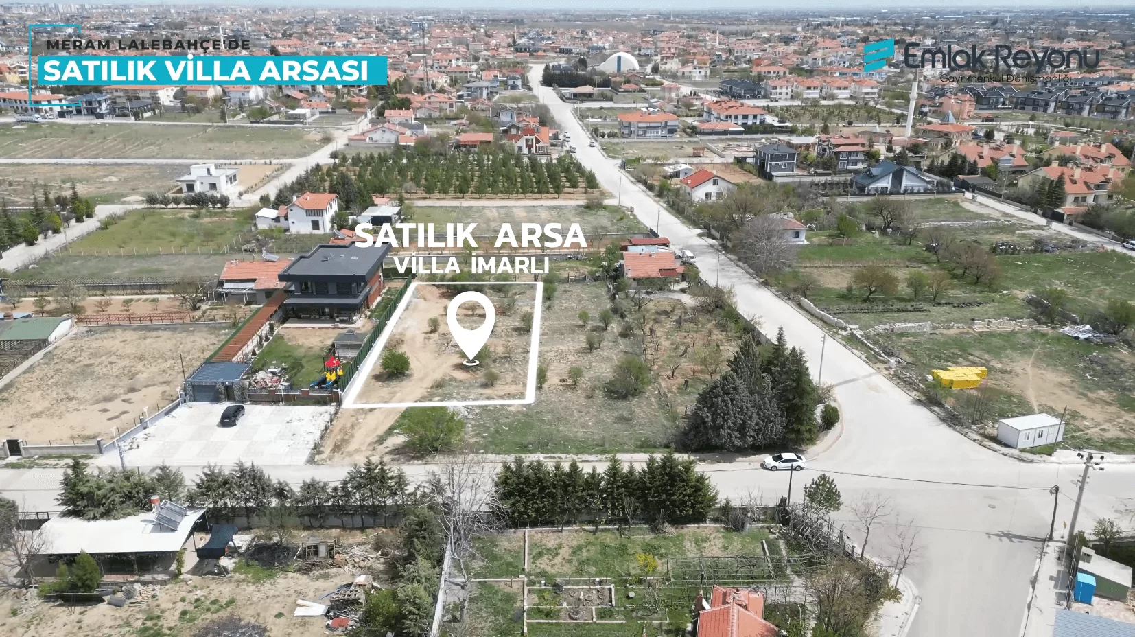 MERAM LALEBAHÇE'de VİLLA İMARLI SATILIK ARSA