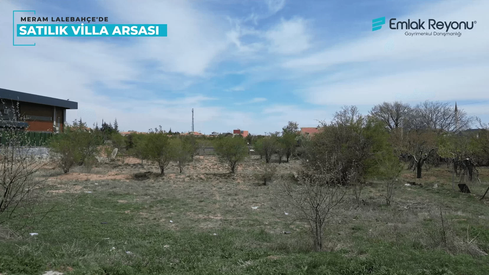 MERAM LALEBAHÇE'de VİLLA İMARLI SATILIK ARSA