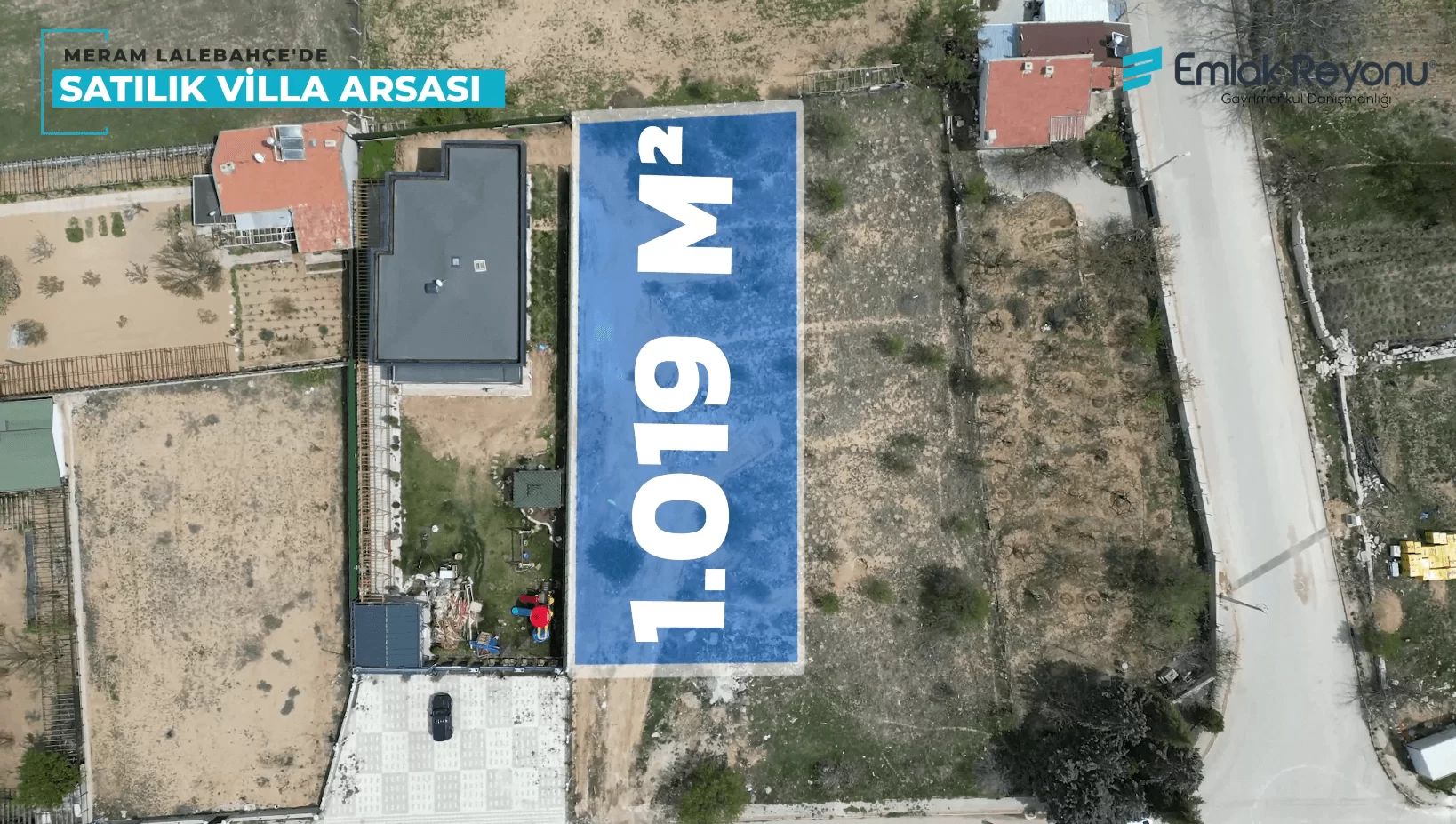 MERAM LALEBAHÇE'de VİLLA İMARLI SATILIK ARSA