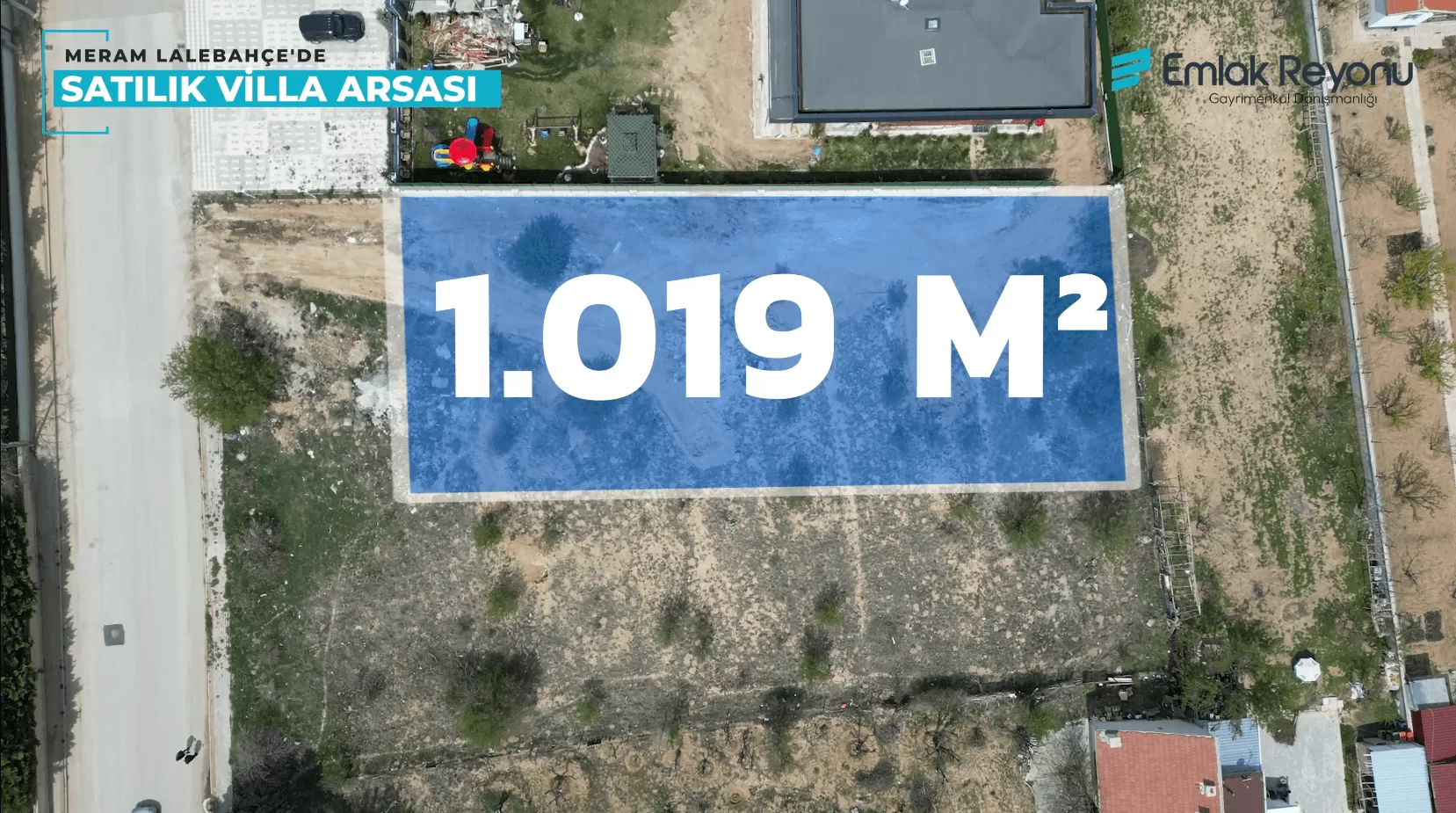 MERAM LALEBAHÇE'de VİLLA İMARLI SATILIK ARSA