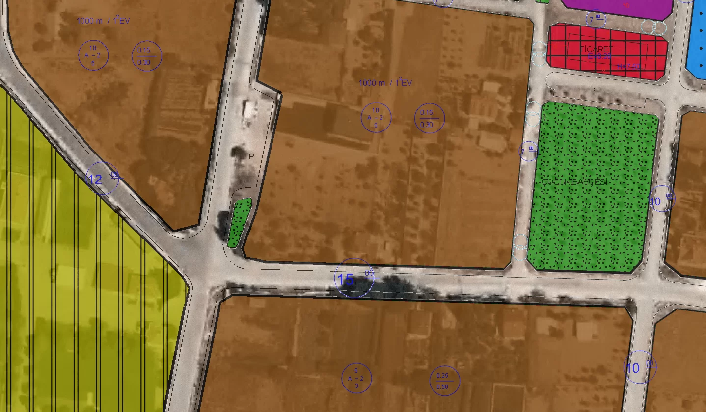 MERAM LALEBAHÇE'de VİLLA İMARLI SATILIK ARSA