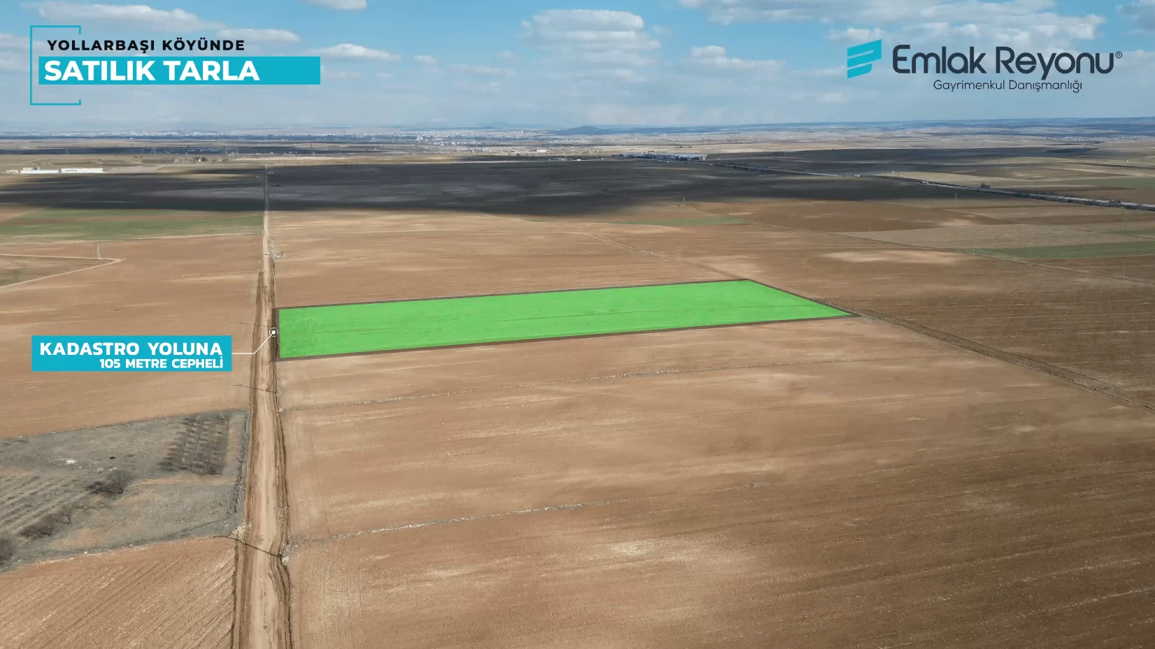 YOLLARBAŞINDA 26.200m² SATILIK TARLA