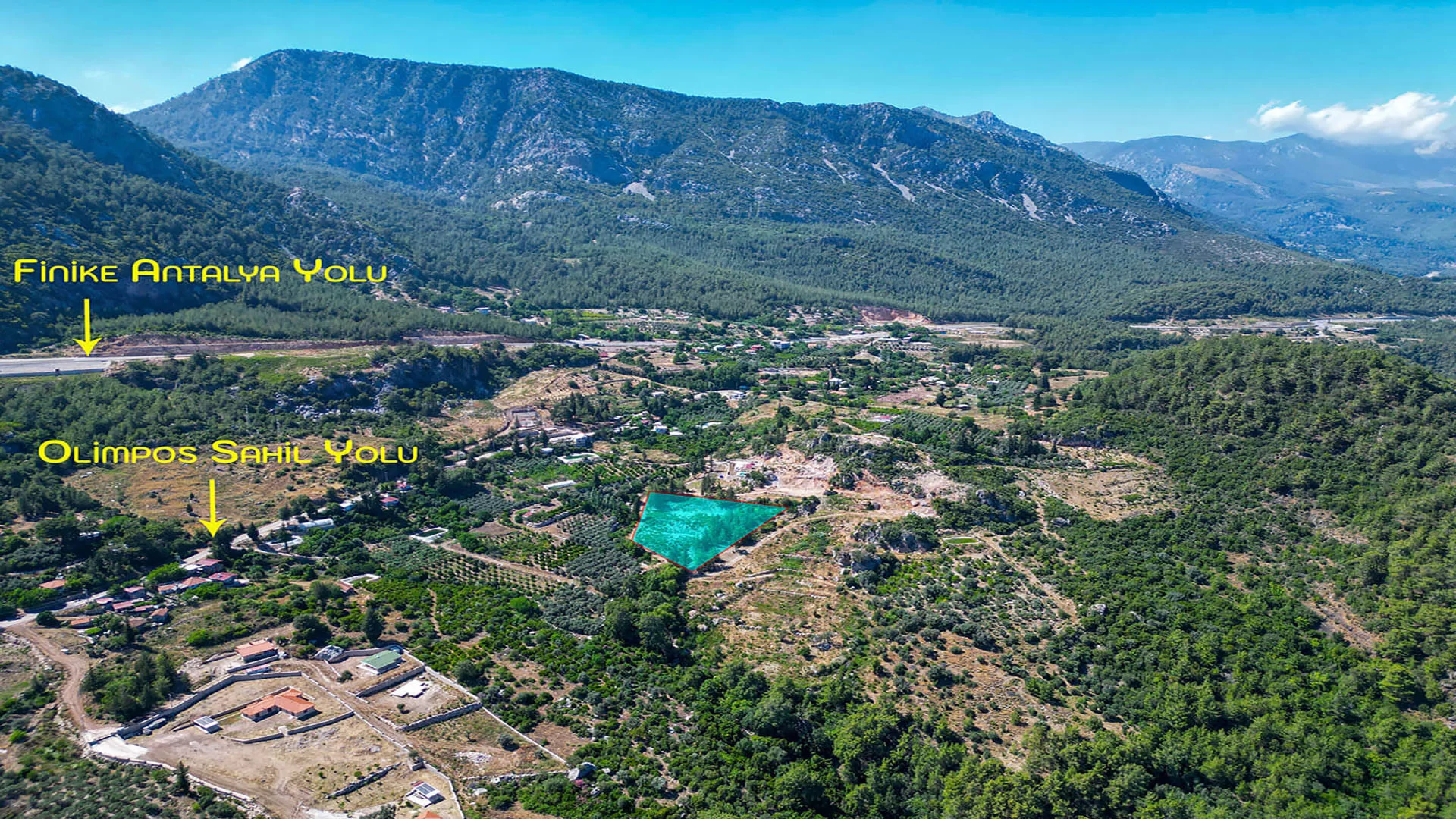 OLYMPOS ANTİK KENTE ve PLAJINA YAKIN SATILIK ARAZİ